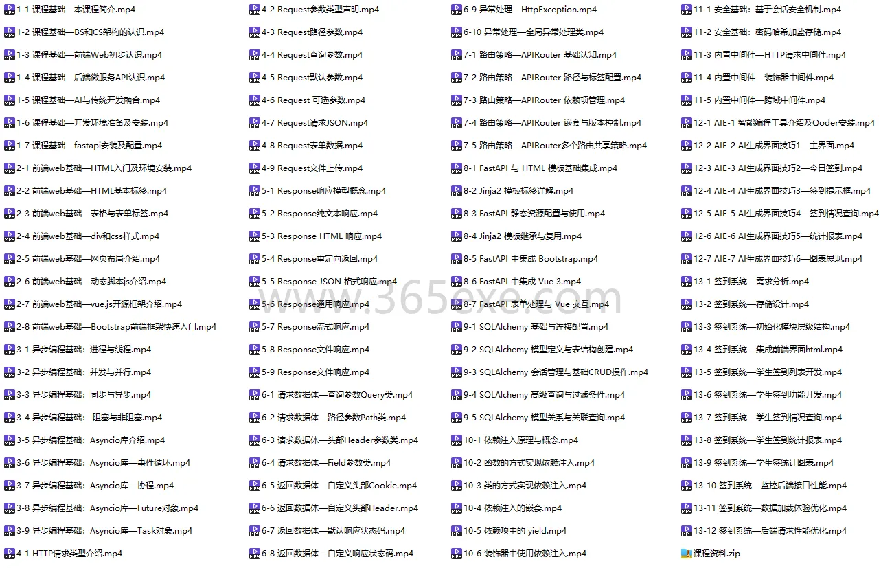 FastAPI 全栈开发实战：从入门到精通完整版 (图1)