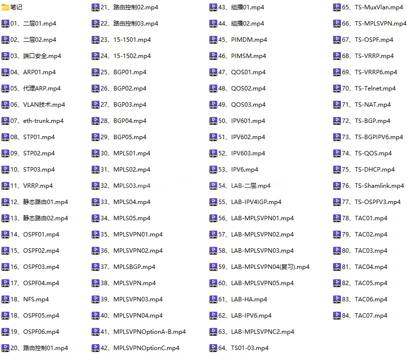 华为HCIE-RS V3.0理论培训视频完整版含LAB和TAC攻略 (图1)